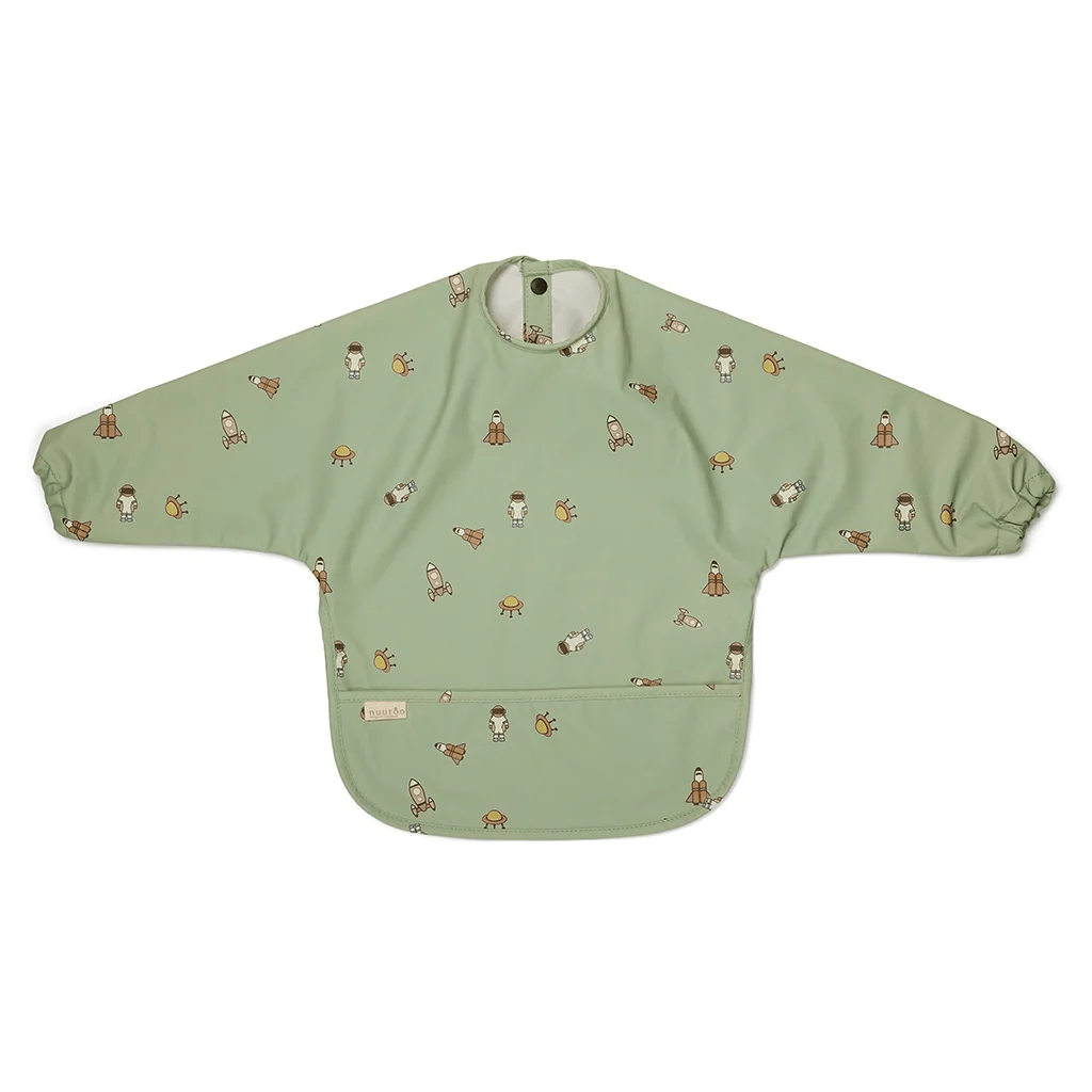 Nuuroo Luna Bib Coated - Light Green Space