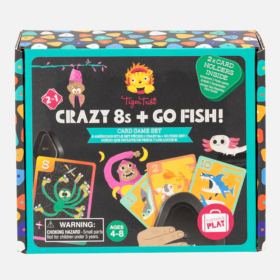 Tiger Tribe Crazy 8s + Go Fish! - Card Game Set 1 Tiger Tribe Crazy 8s + Go Fish! - Card Game Set