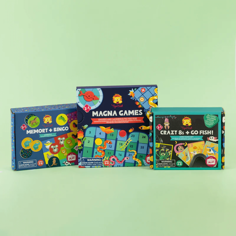 Tiger Tribe Crazy 8s + Go Fish! - Card Game Set 13 Tiger Tribe Crazy 8s + Go Fish! - Card Game Set