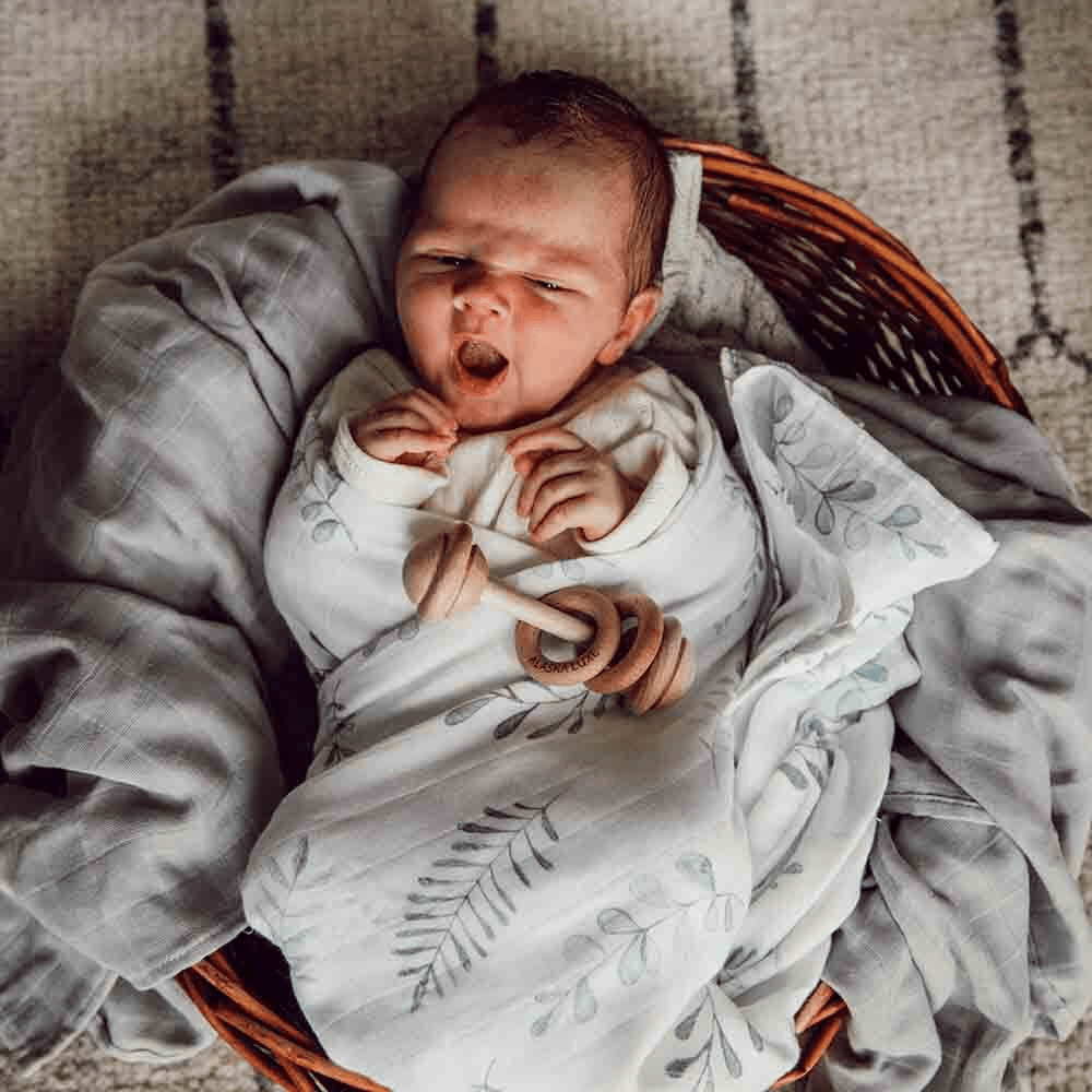 Snuggle Hunny Wild Fern Organic Muslin Wrap 1 Snuggle Hunny Wild Fern Organic Muslin Wrap