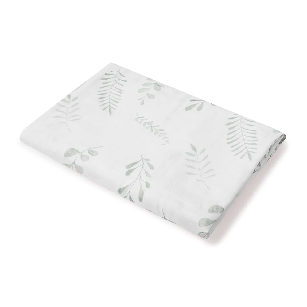 Snuggle Hunny Wild Fern Organic Muslin Wrap 3 Snuggle Hunny Wild Fern Organic Muslin Wrap