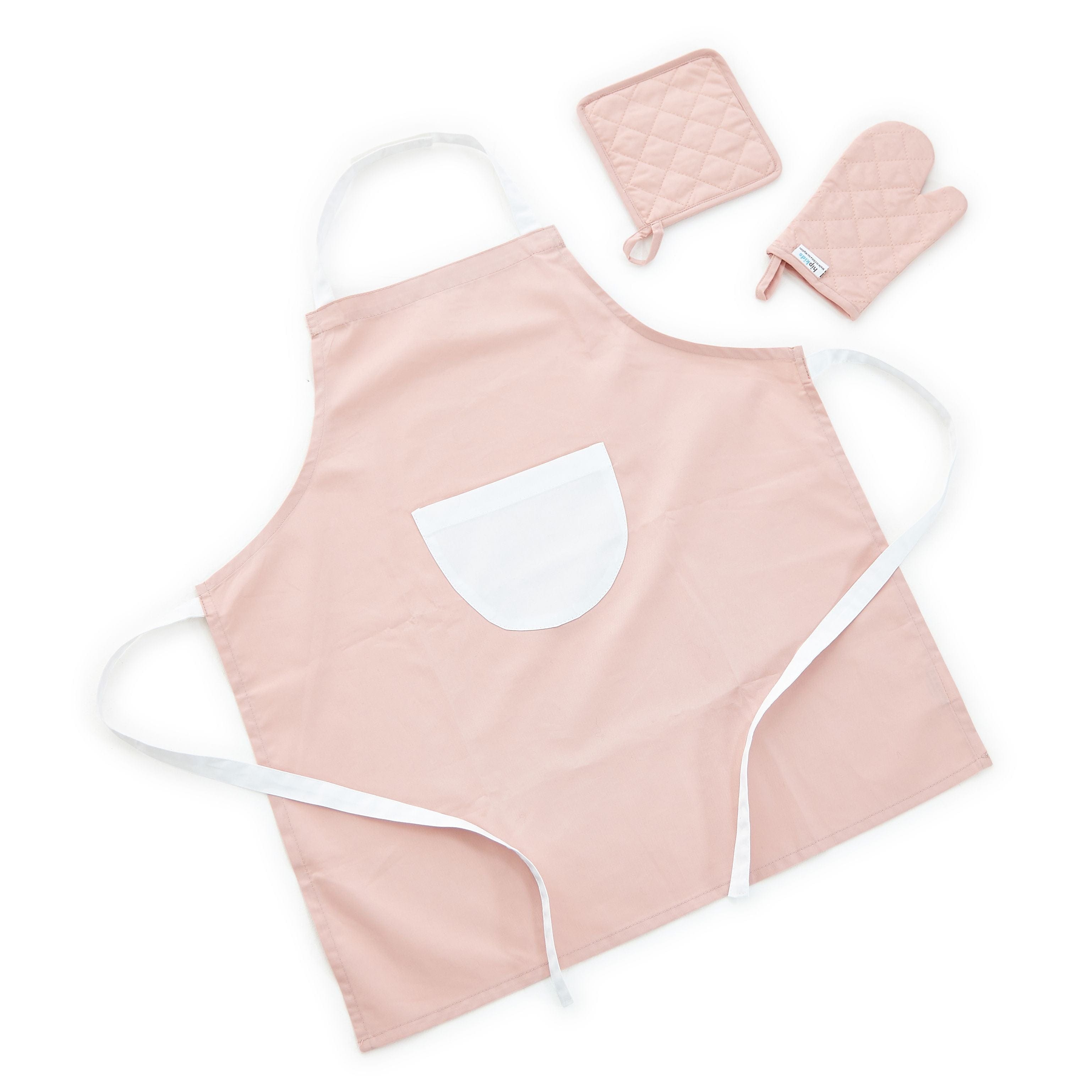 Kids Kitchen Apron & Oven Glove Set 3 Kids Kitchen Apron & Oven Glove Set