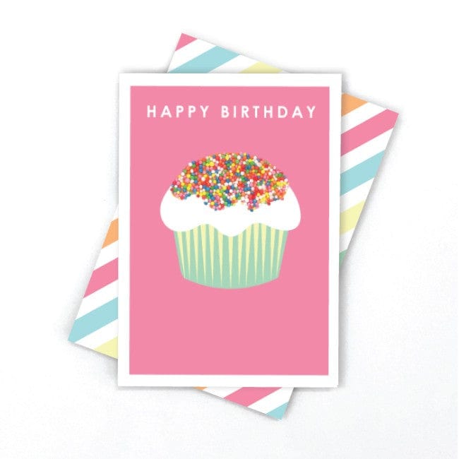 Candle Bark Greeting Card Freckle Cupcake