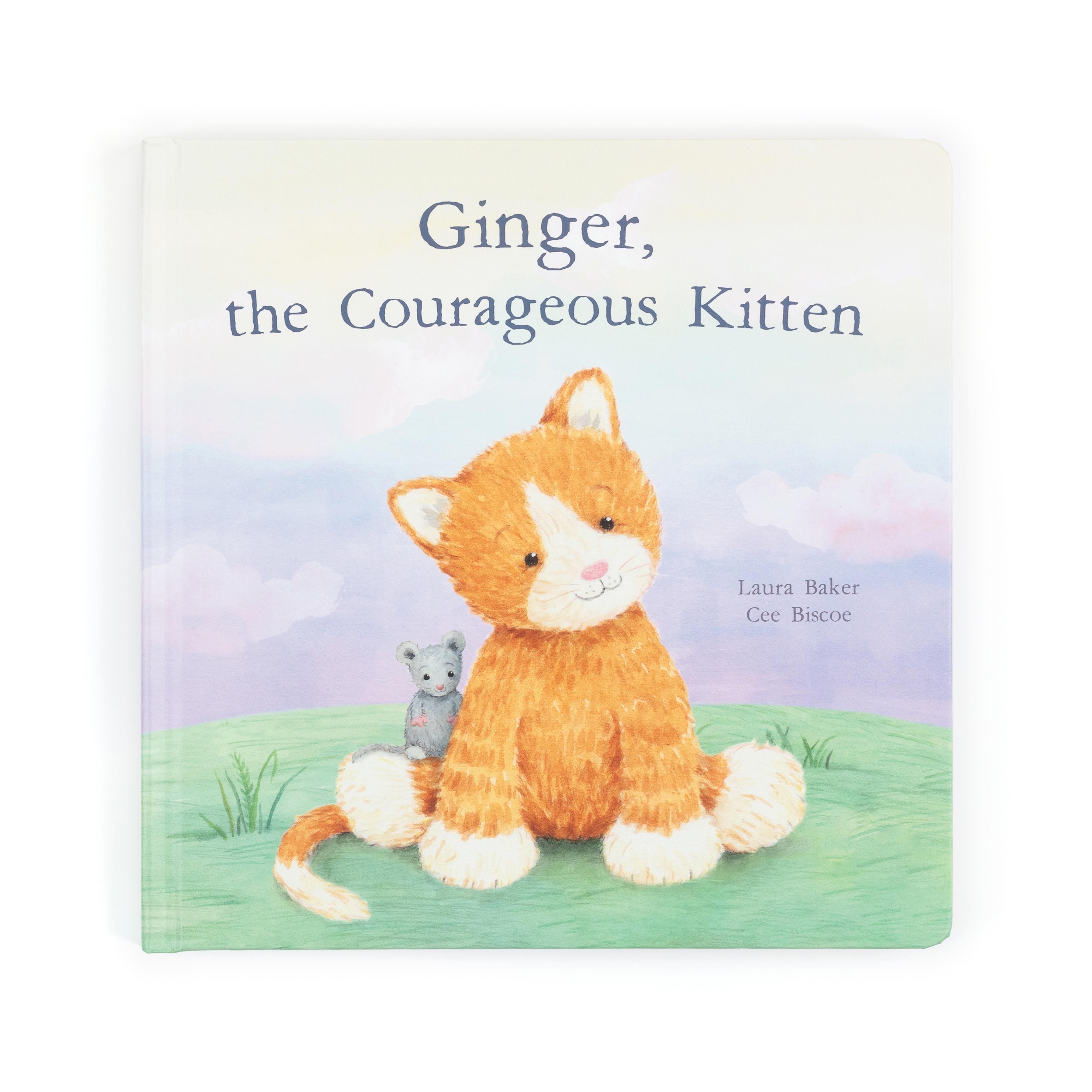 Jellycat MGinger the Courageous Kitten Book