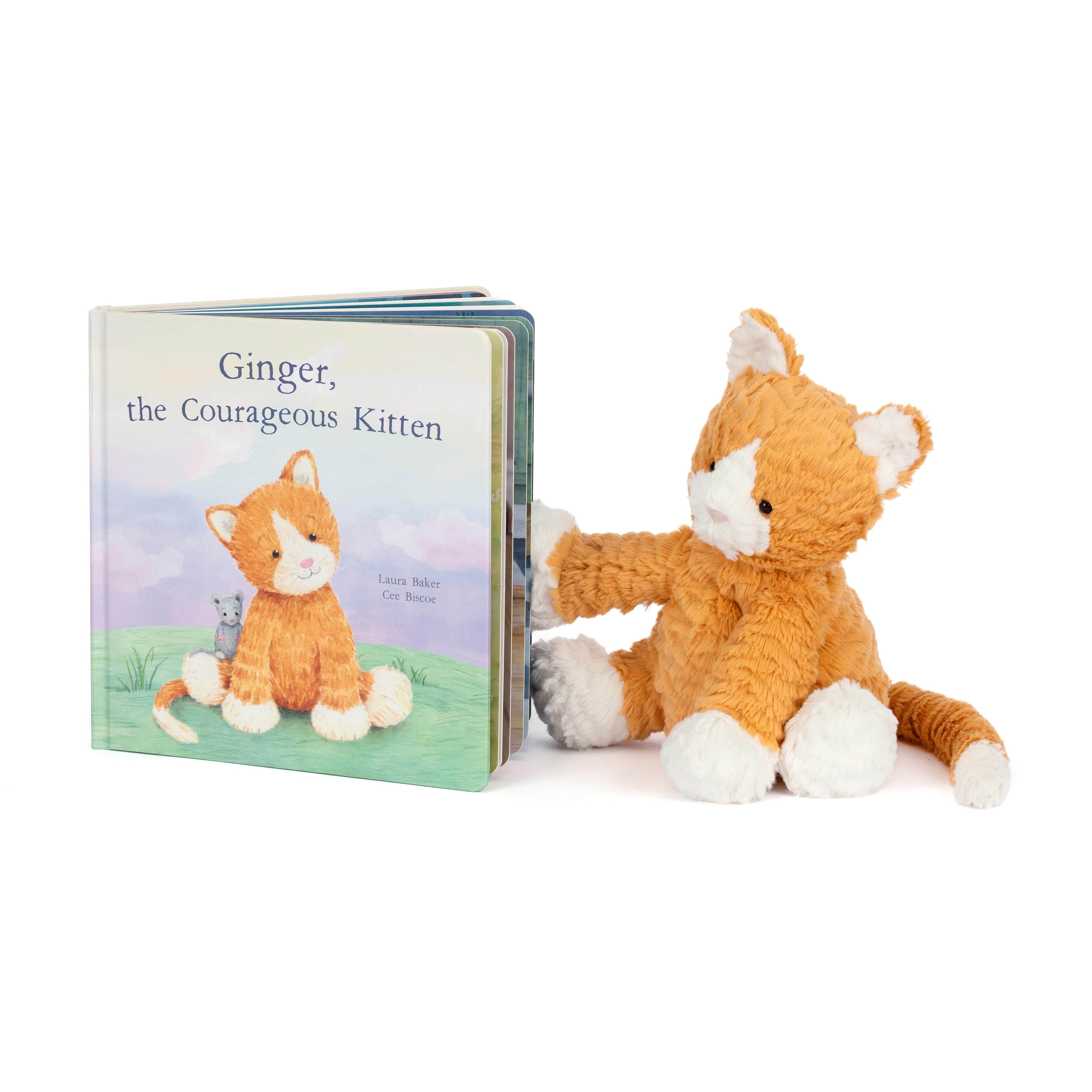 Jellycat MGinger the Courageous Kitten Book 5 Jellycat MGinger the Courageous Kitten Book
