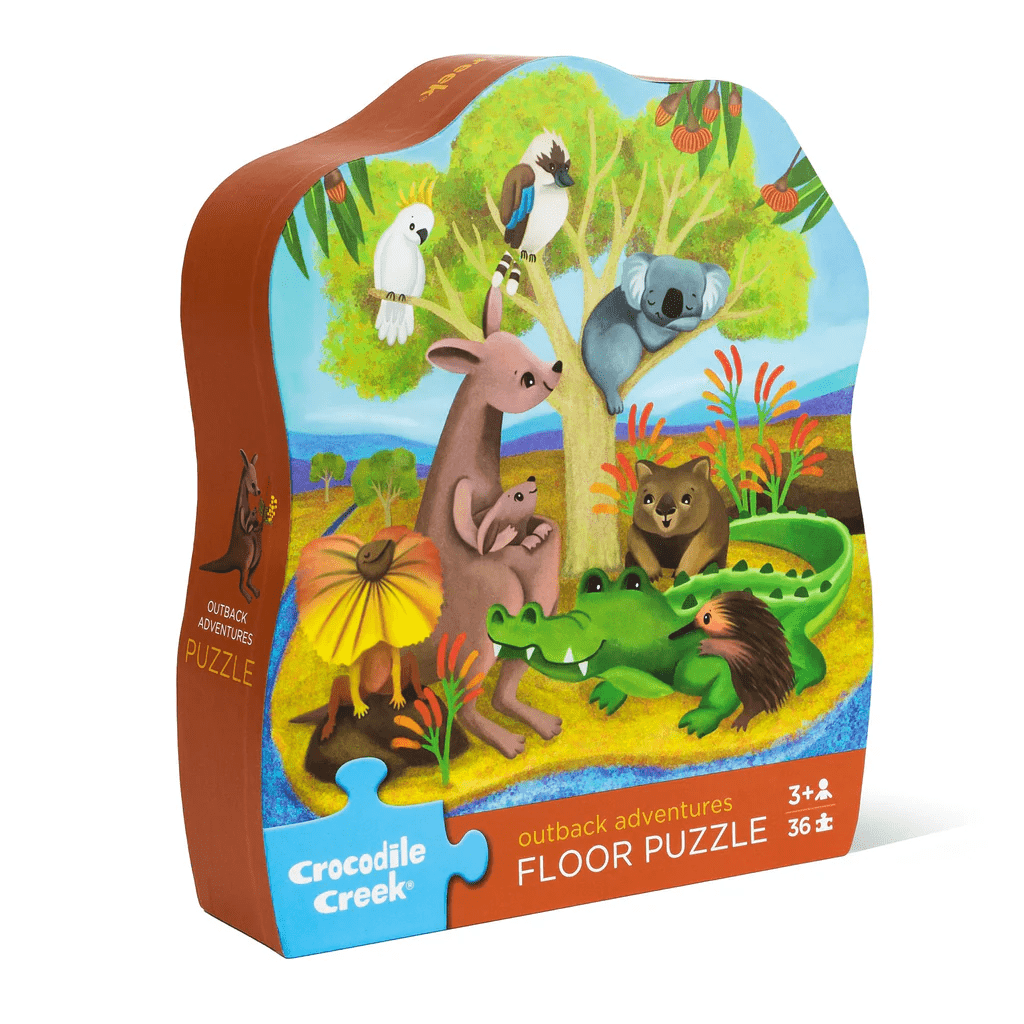 Crocodile Creek Classic Floor Puzzle 36 pc - Outback Adventures