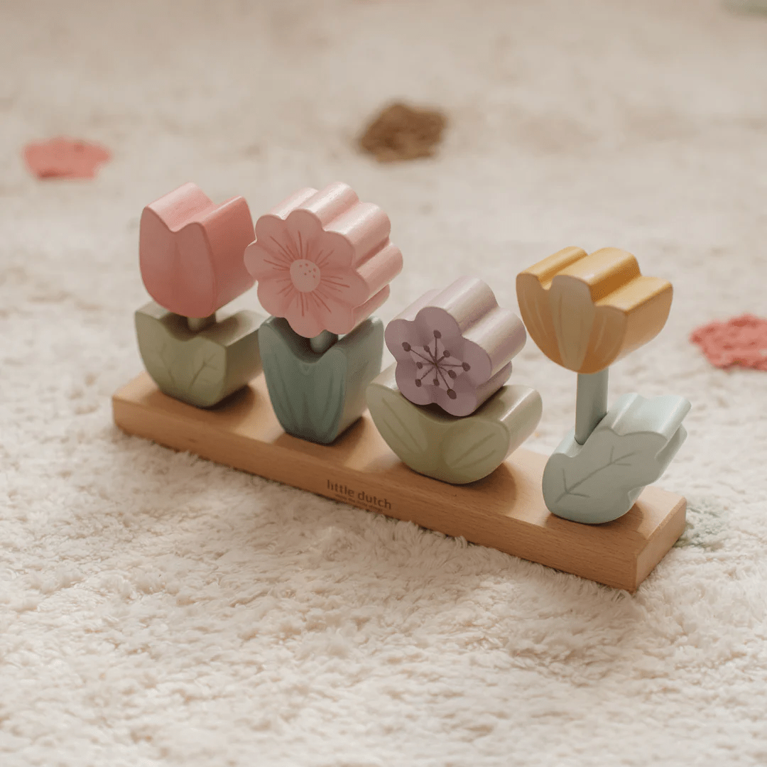 Little Dutch Fairy Garden Stacking Puzzle Flower 4 Little Dutch Fairy Garden Stacking Puzzle Flower