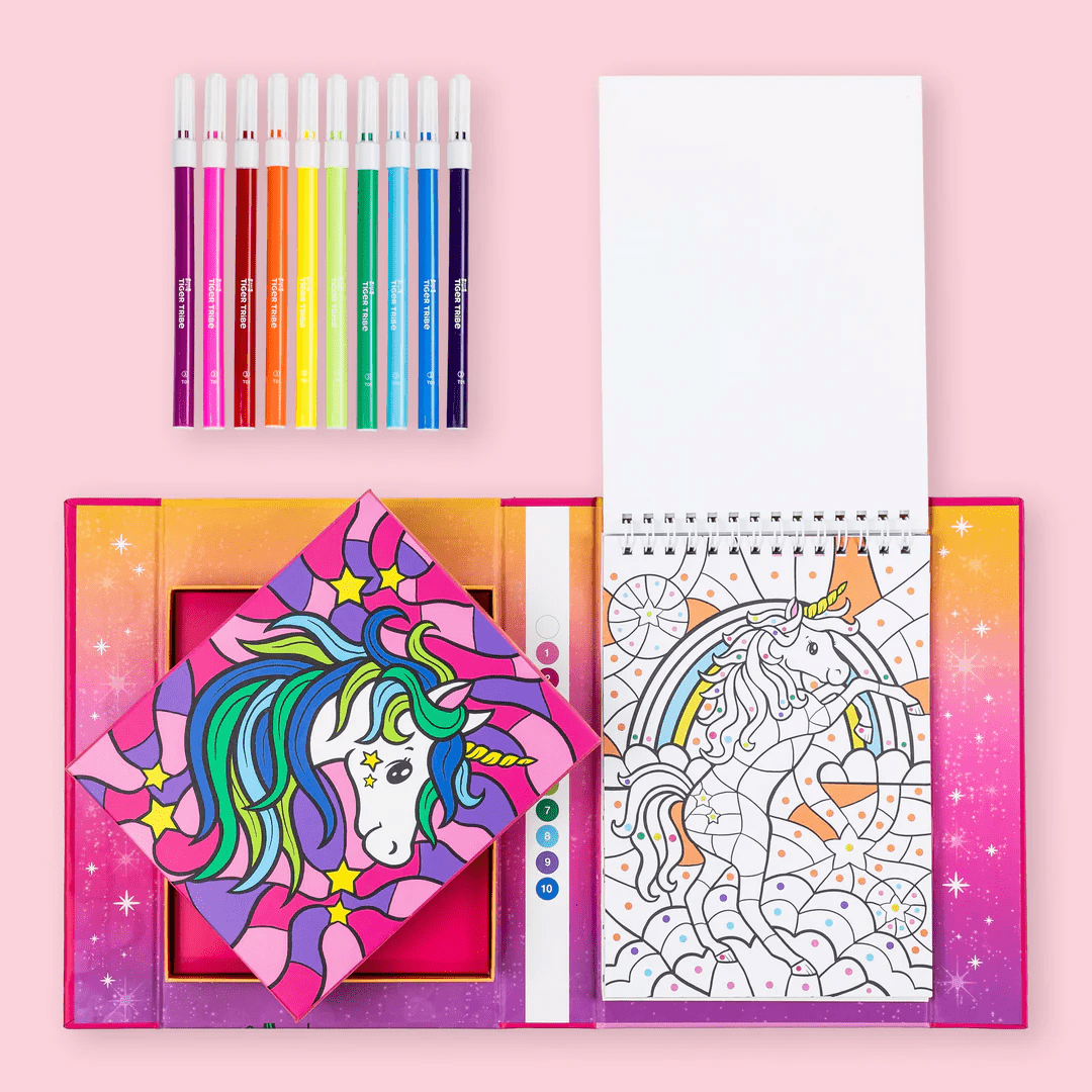 Tiger Tribe Colour by Numbers - Unicorn Dreaming 2 Tiger Tribe Colour by Numbers - Unicorn Dreaming