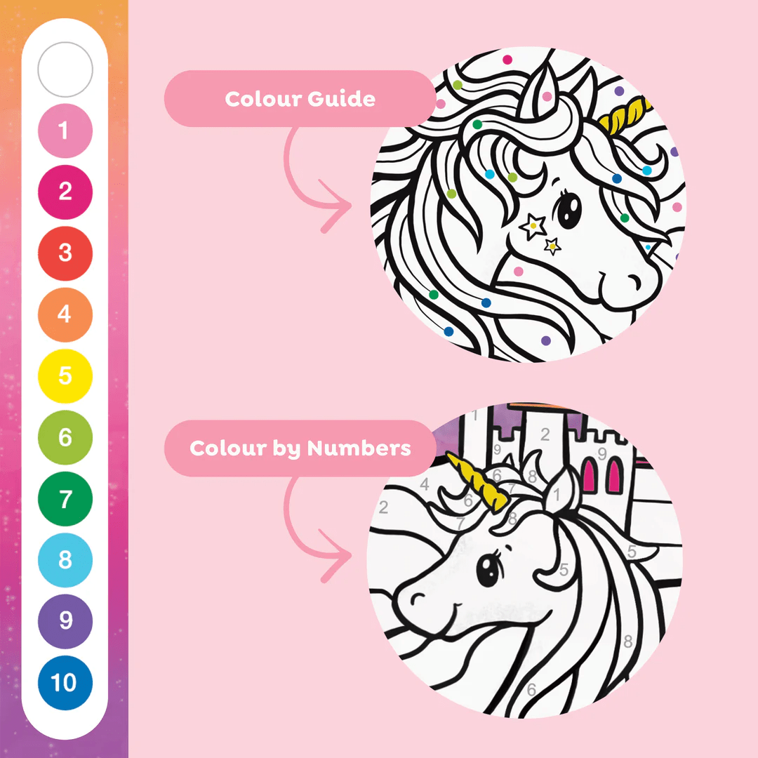 Tiger Tribe Colour by Numbers - Unicorn Dreaming 3 Tiger Tribe Colour by Numbers - Unicorn Dreaming