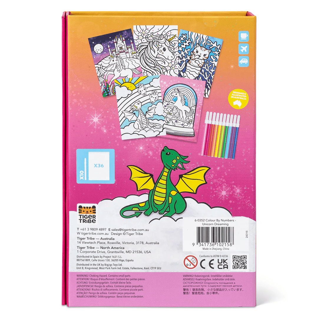 Tiger Tribe Colour by Numbers - Unicorn Dreaming 8 Tiger Tribe Colour by Numbers - Unicorn Dreaming