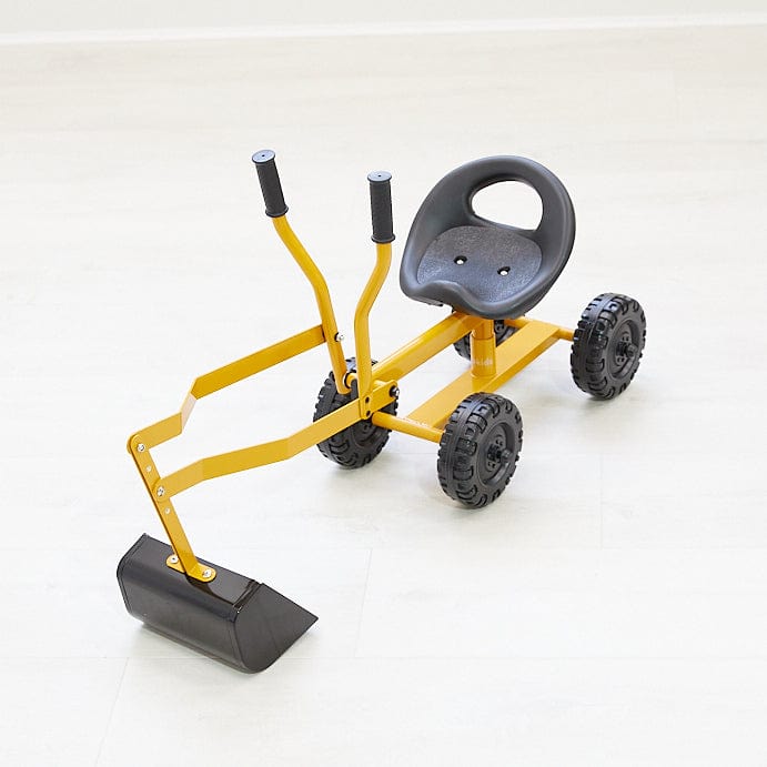 Kids Steel Toy Ride-On Excavator - Mustard 11 Kids Steel Toy Ride-On Excavator - Mustard