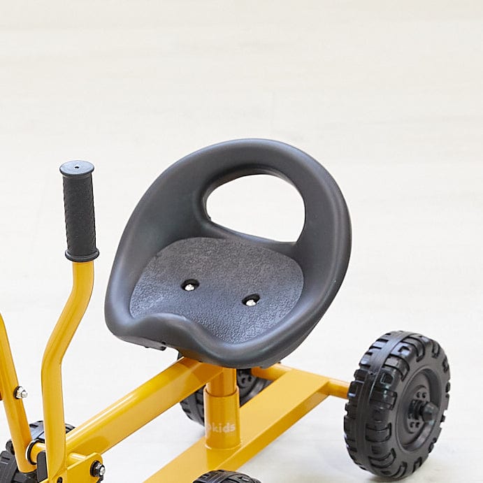 Kids Steel Toy Ride-On Excavator - Mustard 13 Kids Steel Toy Ride-On Excavator - Mustard