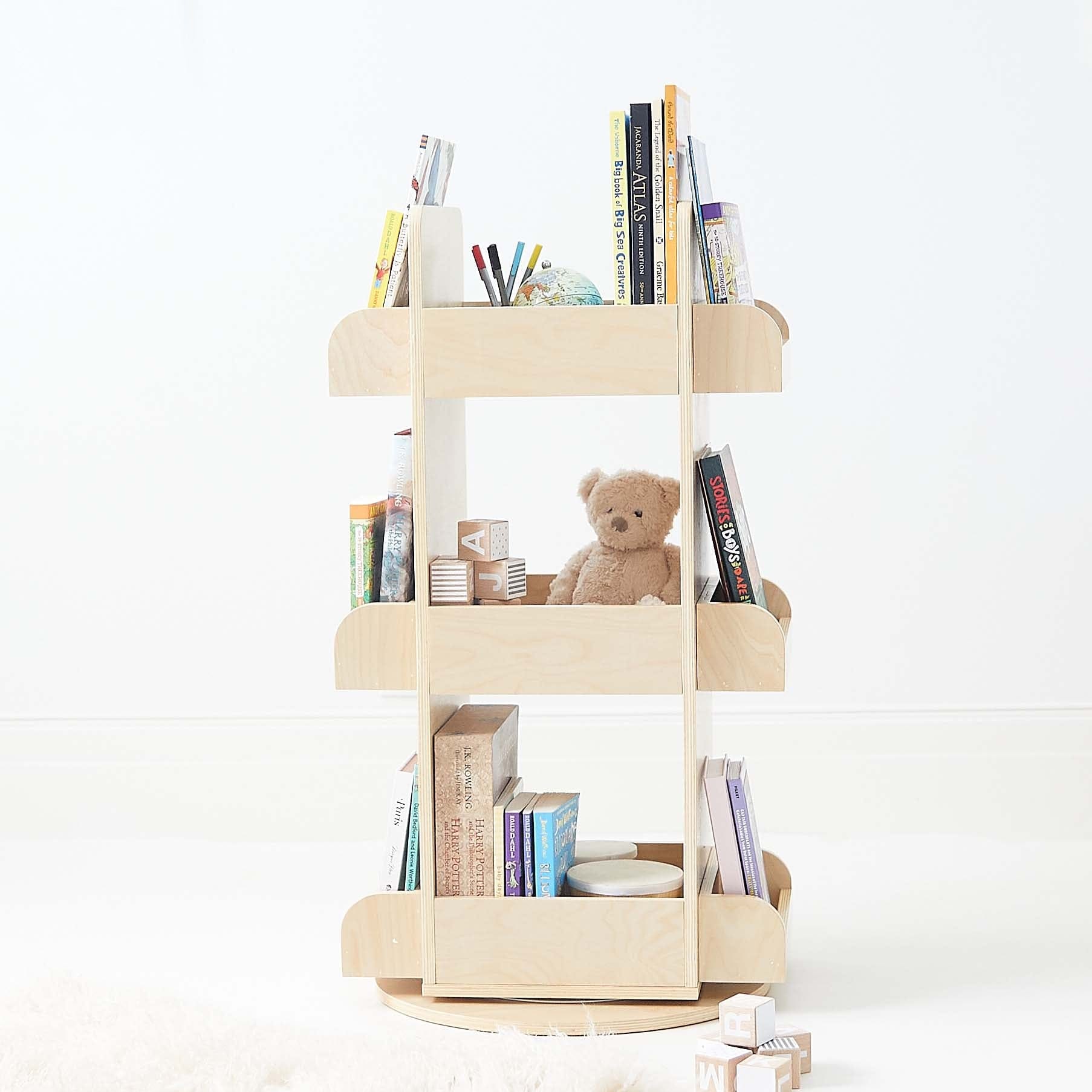 2 in 1 Rotating Bookshelf / Toy Organiser 12 2 in 1 Rotating Bookshelf / Toy Organiser