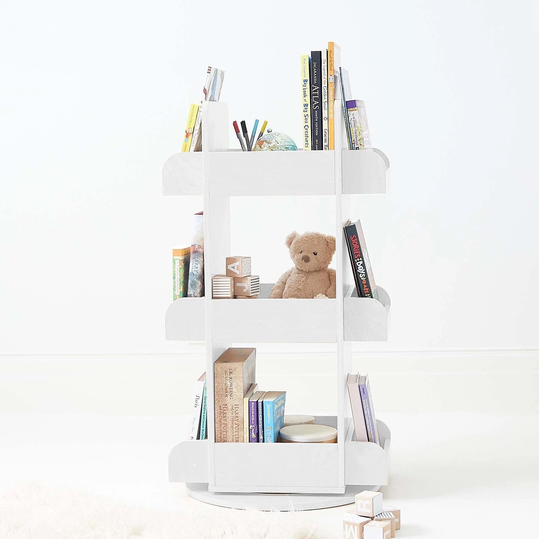 2 in 1 Rotating Bookshelf / Toy Organiser 15 2 in 1 Rotating Bookshelf / Toy Organiser