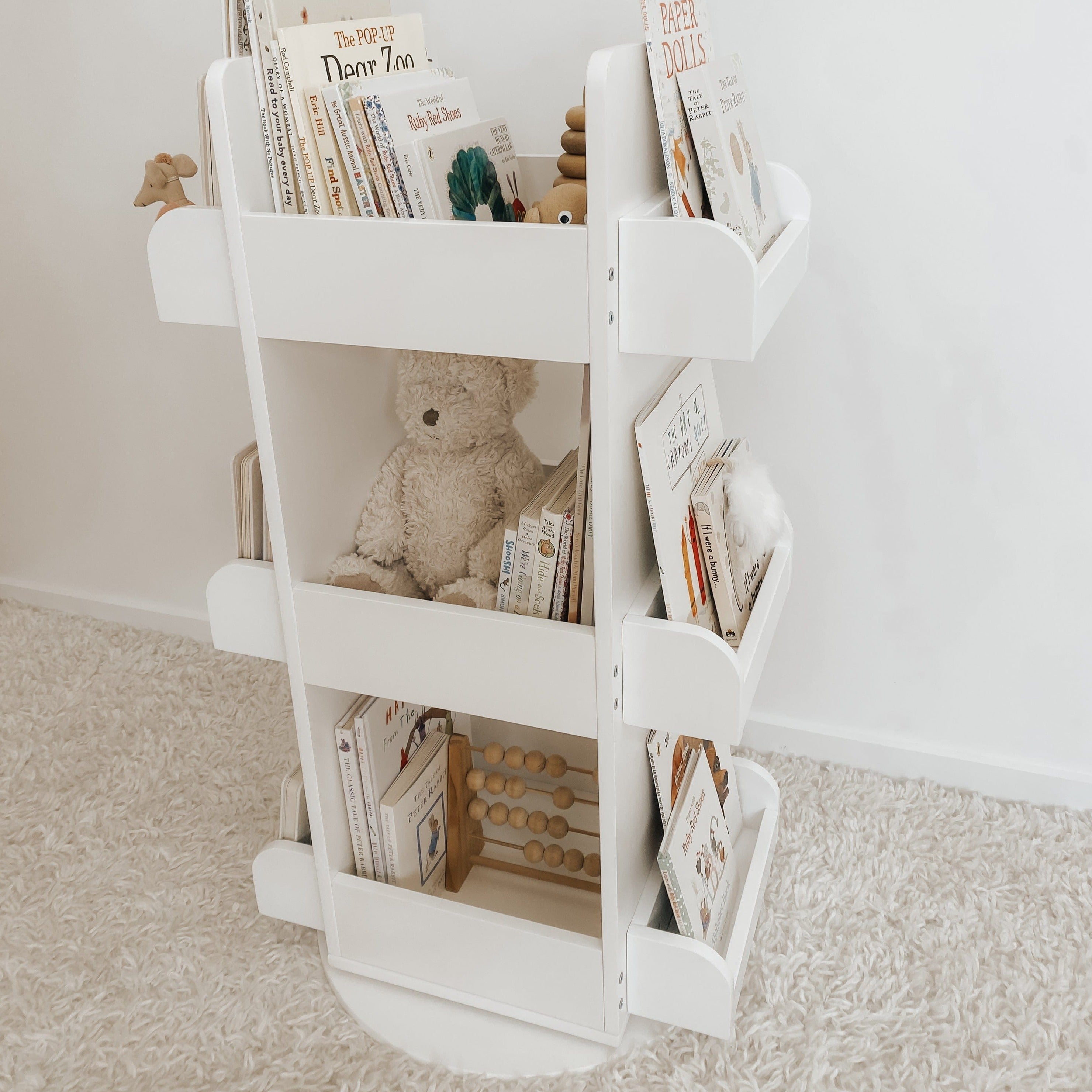 2 in 1 Rotating Bookshelf / Toy Organiser 5 2 in 1 Rotating Bookshelf / Toy Organiser
