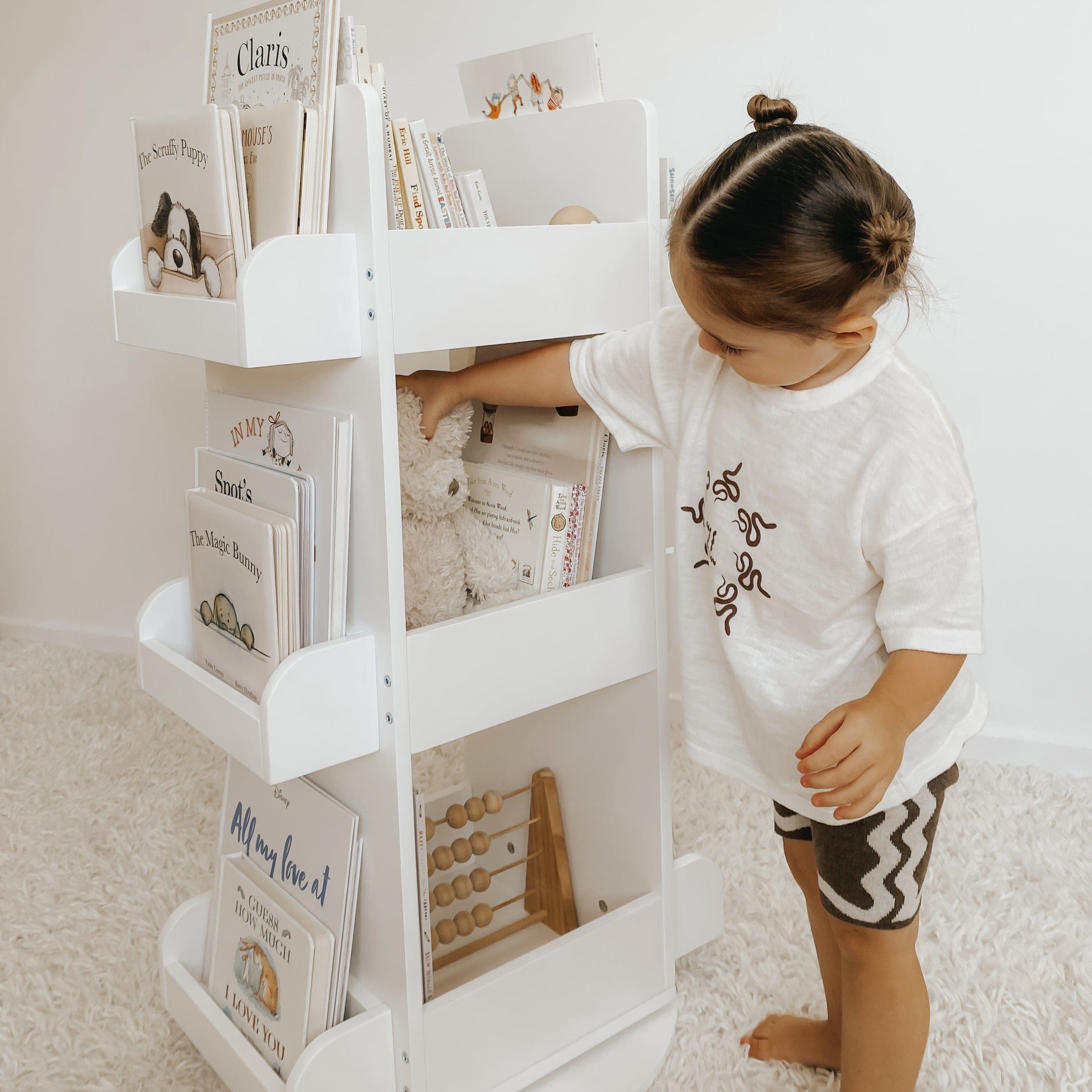 2 in 1 Rotating Bookshelf / Toy Organiser 7 2 in 1 Rotating Bookshelf / Toy Organiser